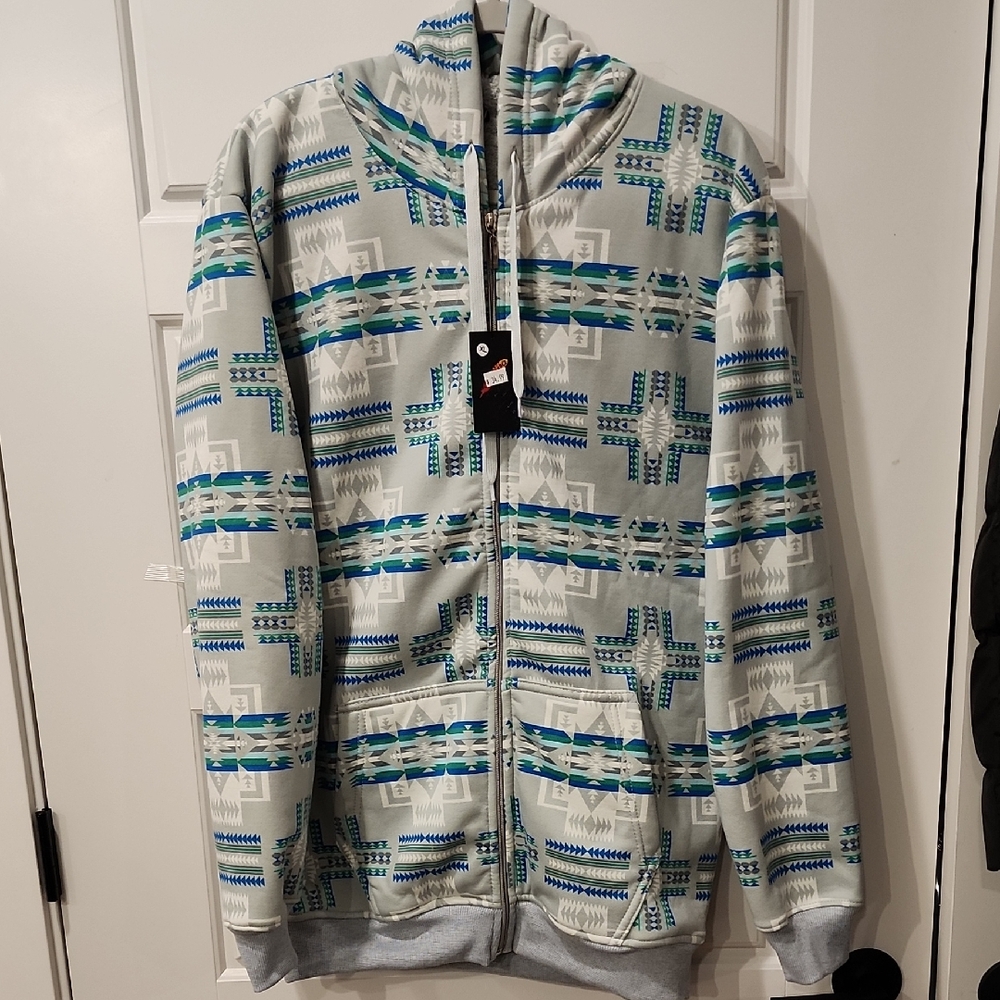 Native Utility Jacket in Blue and Gray